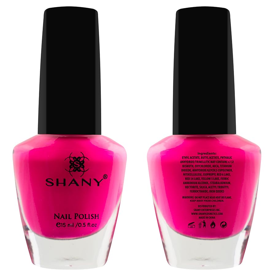 SHANY Cosmopolitan DIY Nail Polish set - Nail Lacquer Quick Dry, Full Size, Vibrant, Colorful, Trendy, Glitter, Glossy, Metallic, Matte Nail Art Nail Shades - 24 Colors Nail Polish Bulk