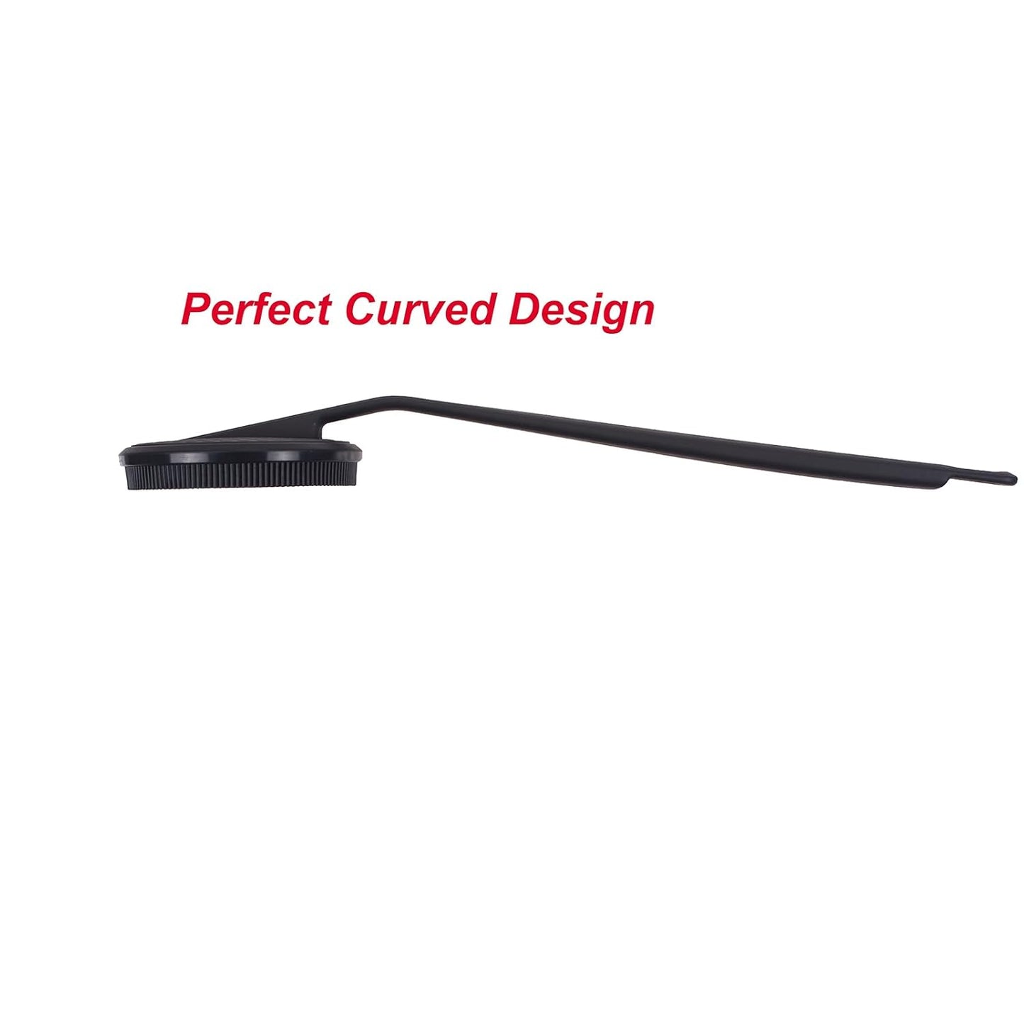 DNC Back Scrubber for Shower, Silicone Shower Brush with Long Handle Soft Bristles, Bath Body Exfoliator Washer for Men Women