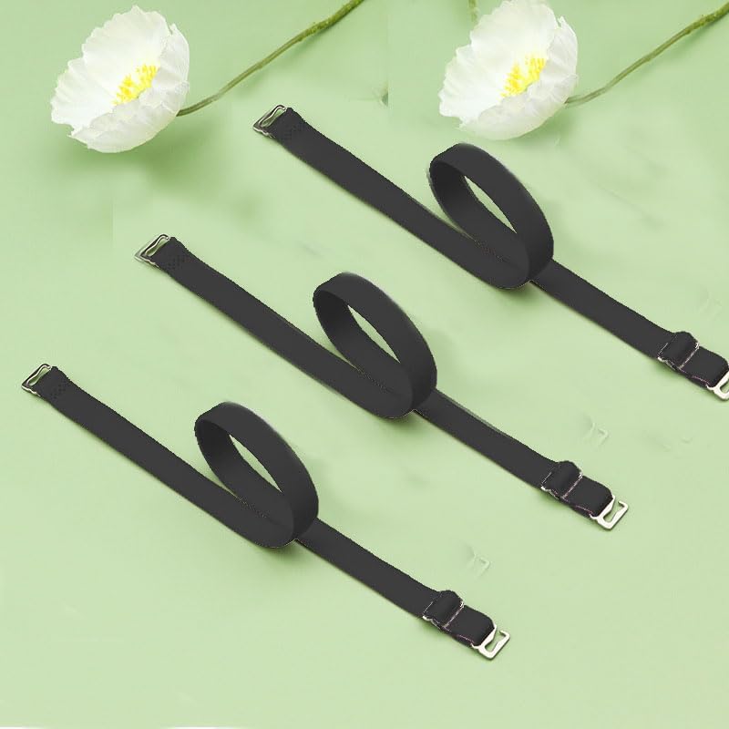 3 Pairs Adjustable Non-Slip Bra Straps Replacement for Women