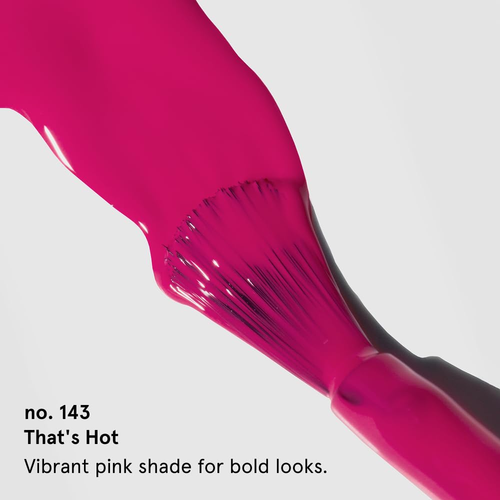 gitti Plant-based Nail Polish I Non-Toxic, 30-Free, Based On Natural Origin Ingredients, Cruelty.Free, Vegan, High Performance Colors, Glossy Finish, Shade no. 143 That's Hot (0.5 fl oz)