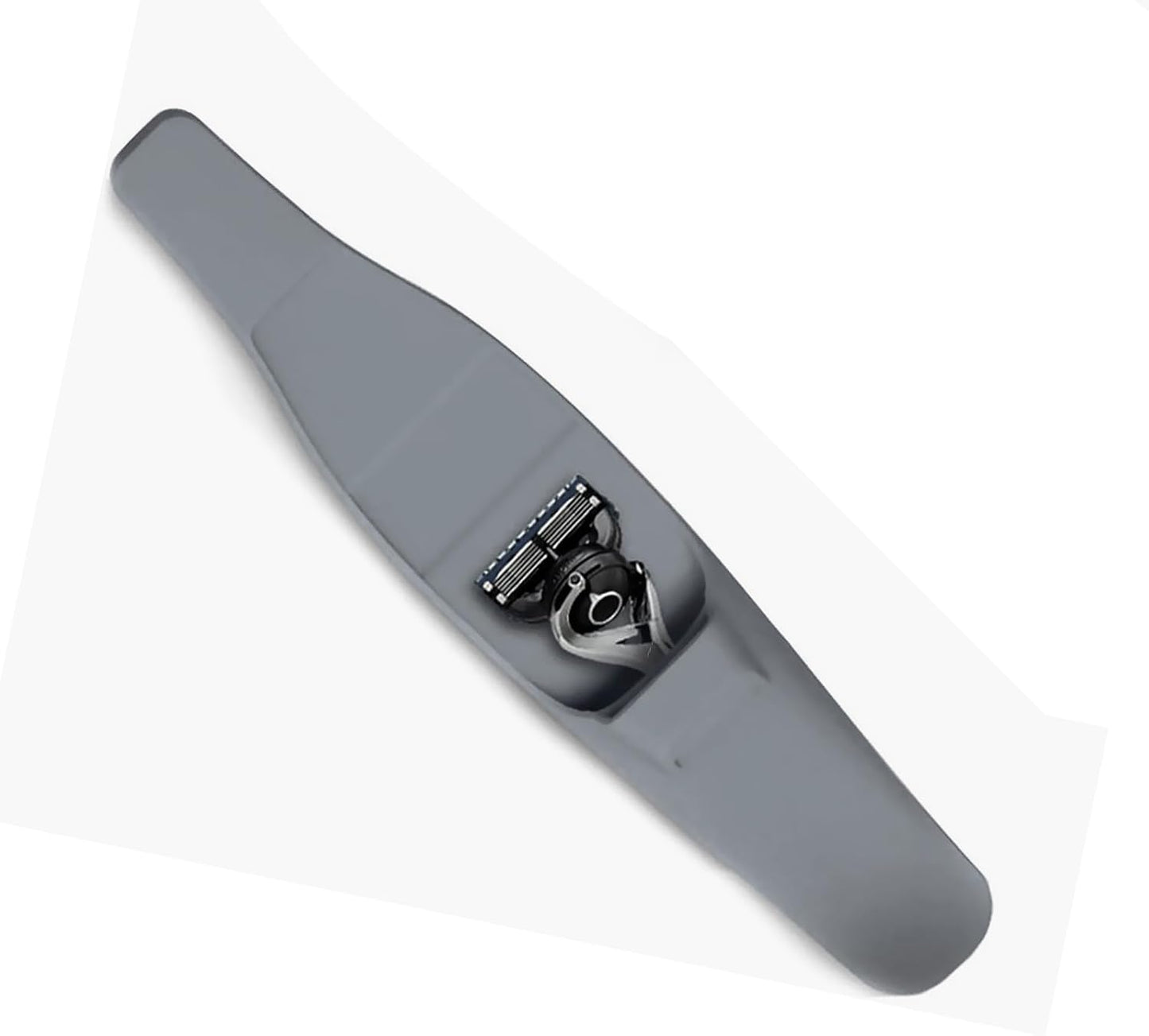 LinMei Silicone Razor Travel Case, Blue+Black, Compatible with Gillette, Parker, Merkur Razor (Gray 2pcs) (Gray 2pcs)