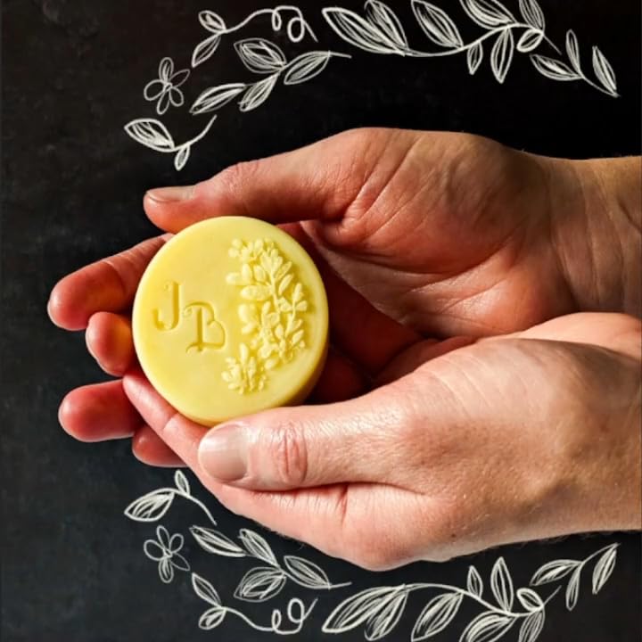 Just Bee Lotion Bar 100% Natural Organic Naturally Gathered Beeswax Patchouli Geranium