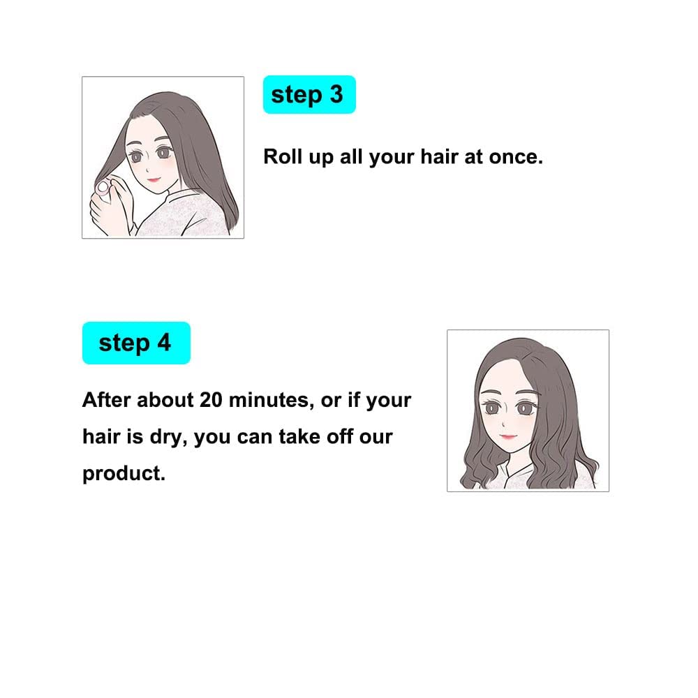 6PCS Roller Curlers for Medium Short Hair and Bangs, Create Natural Curly Hairstyles (Yellow 6 pack)