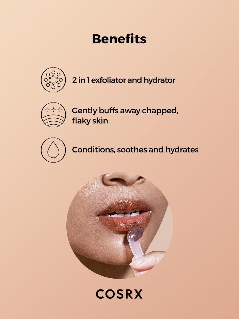 COSRX Lip Care Balm for Dry Chapped Lips, Enriched with Shea Butter, Sleeping Mask, Korean Skin Care, Animal Testing-Free, Artificial Fragrance-Free, Parabens-Free (Lip Scrub)
