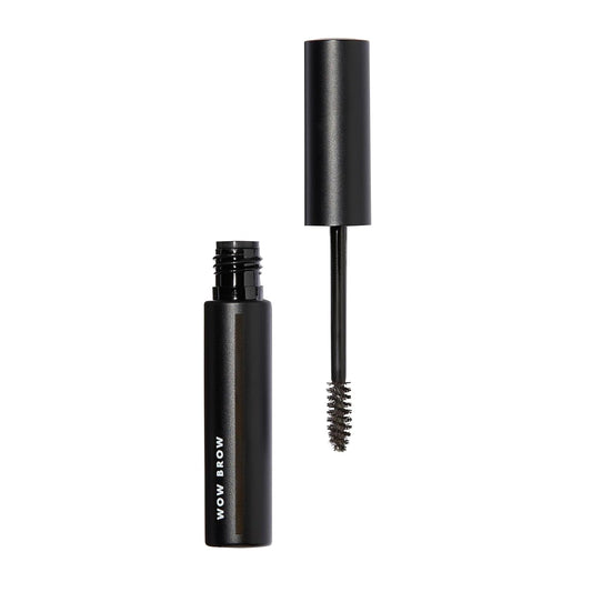 e.l.f. Wow Brow Gel, Volumizing, Buildable, Wax-Gel Hybrid, Creates Full, Voluminous-Looking Brows, Locks Brow Hairs In Place, Deep Brown