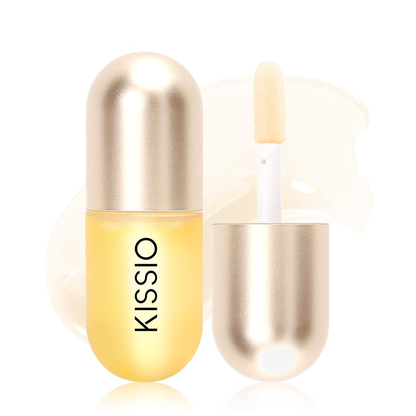 KISSIO Lip Plumperr,Lip Enhancer,Plant Extracts Plumping Lip Serum,Moisturizing Gloss for Fuller Lips and Hydrated,Beauty Lips 5.5ml,Clear