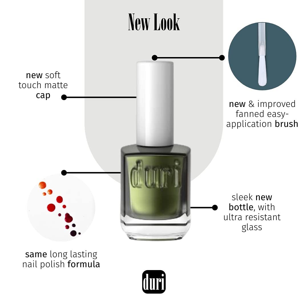 duri Nail Polish, 539 Path Of Light, Rose Gold Metalic, Semi Sheer Coverage, Glossy Finish, Fast Drying, Vegan, Gluten Free, 0.45 Fl Oz