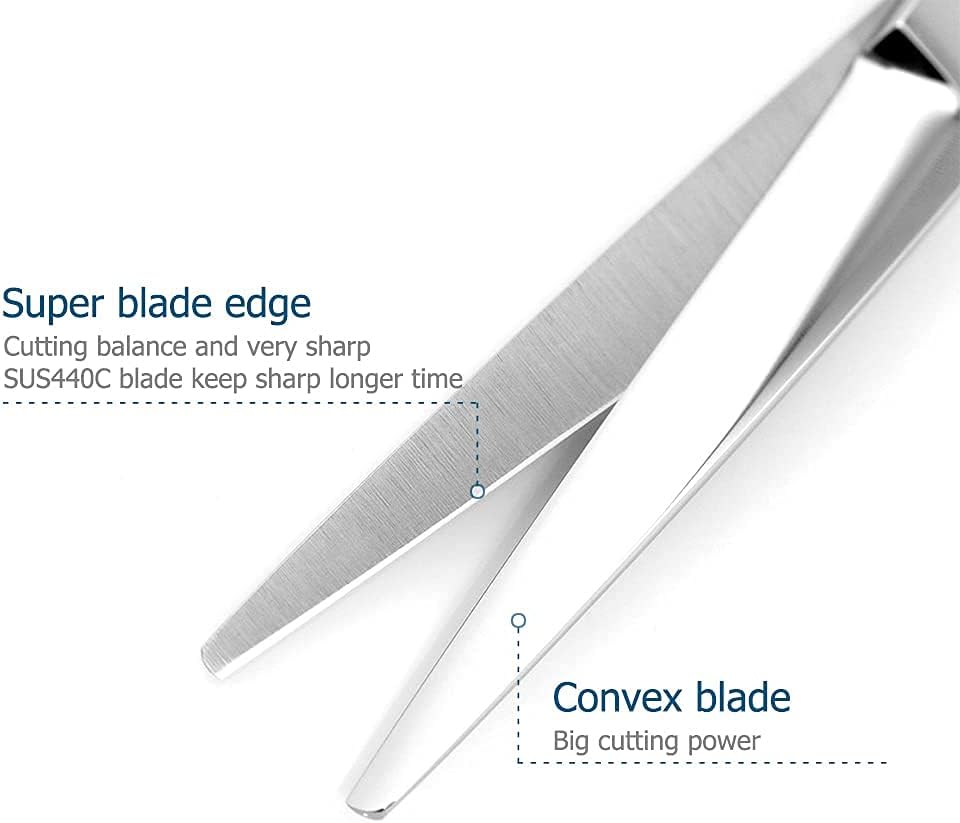 Hair Cutting Scissors 5.5 Inch Professional Haircut Hair Shears Sharp Barber Scissors 440C Hairdresser Barber Shears Rose handle KINSARO for Hairdresser Barbershop or Home Use