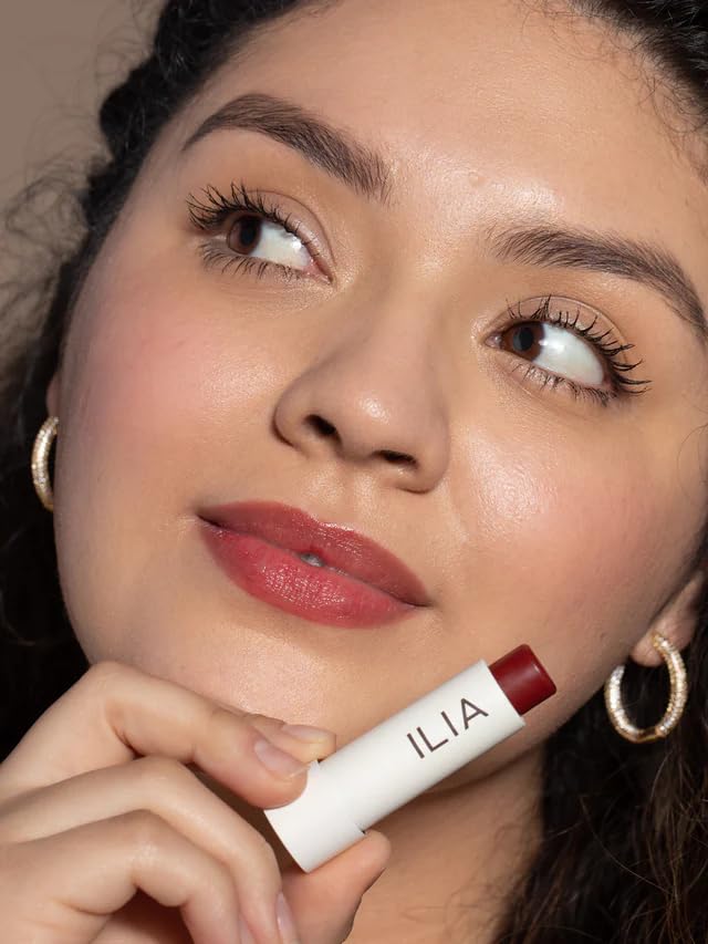 ILIA - Balmy Tint Hydrating Lip Balm | Buildable Lip Color + Soft Shine | Nourish + Moisturize with Shea Butter & Rosehip Seed Oil | Vegan, Clean, Cruelty-Free Makeup (Wanderlust, 0.15 oz | 4.4 g)