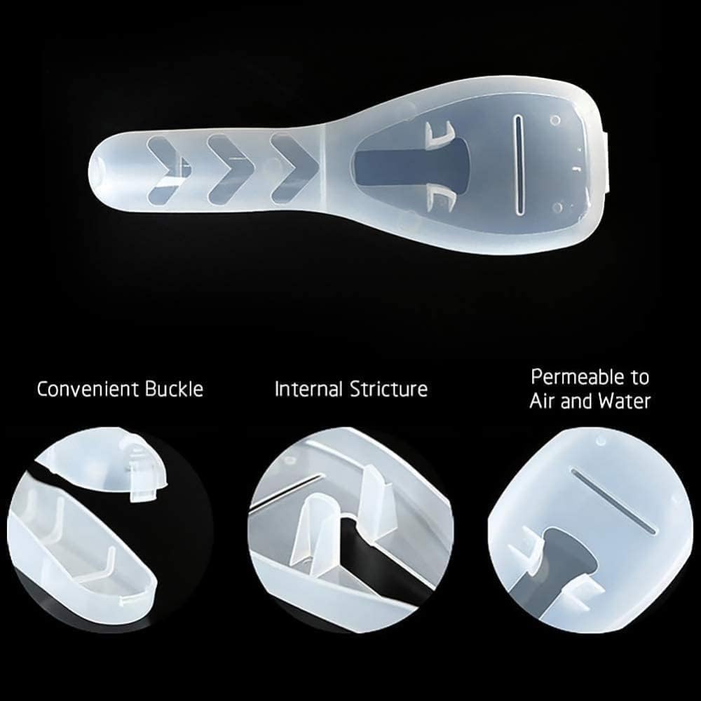 Portable Travel Razor Cover Case, Transparent Plastic Shaver Holder Protector Organizer, for Men's Manual Razors and Electric Shaver Accessories Razor Travel Case