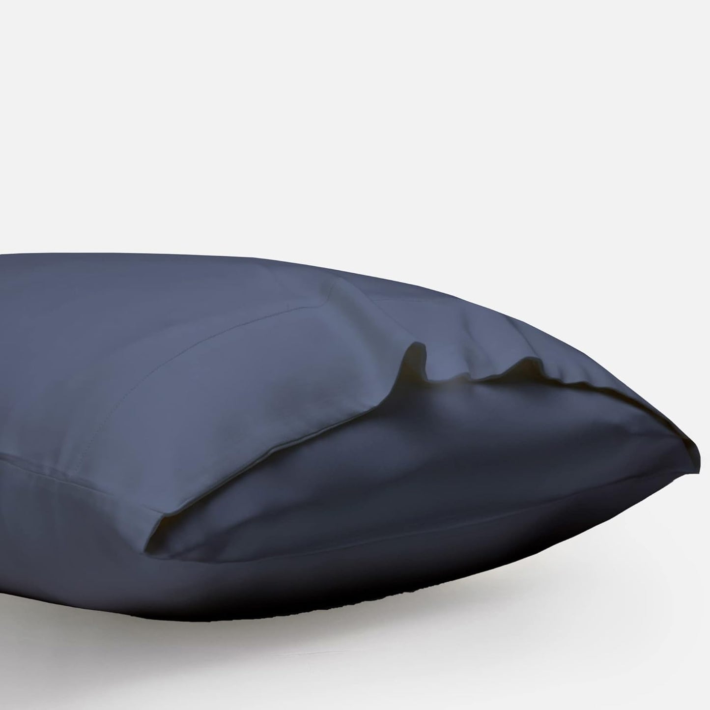 DOZ Pillowcase Set, 100% Viscose derived from Bamboo, Organically Grown, Buttery Soft, Silky, Breathable, Cooling, Oeko-TEX, High GSM, 2-Pack, Envelope Closure (Queen, Sapphire)