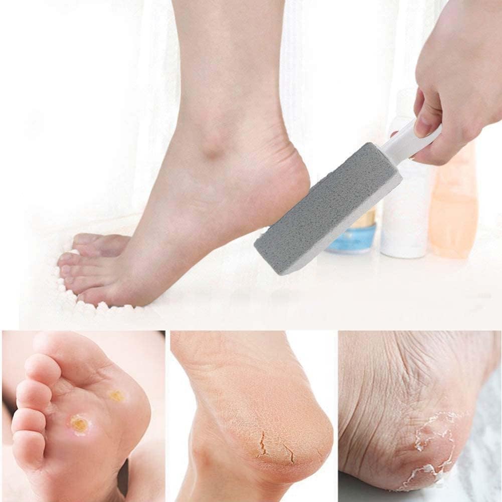 8 Pack Toilet Pumice Stone with Handle, Pumice Stone for Toilet Cleaning, Toilet Stone for Household Cleaning, with 8 Pack Label Manuals