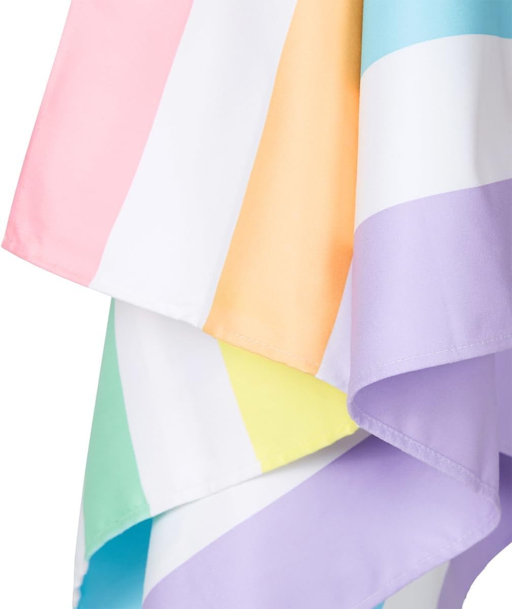 Dock & Bay Quick Drying Towel - for Sports & Gym - Compact, Lightweight - 100% Recycled - Includes Bag - Summer - Unicorn Waves, Double Extra Large (180x200cm, 70x78)