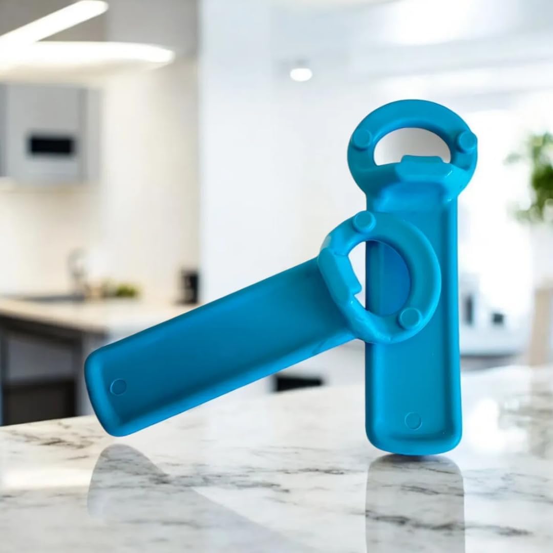 3 Pcs Jar Keys, Jar Opener Jar Grippers Can Lid Opener Jar Lid Gripper Jar Opener Tool, Open Jar Tool for Elderly Children Women Weak Hands 5.5 inç (Red,White, Blue)