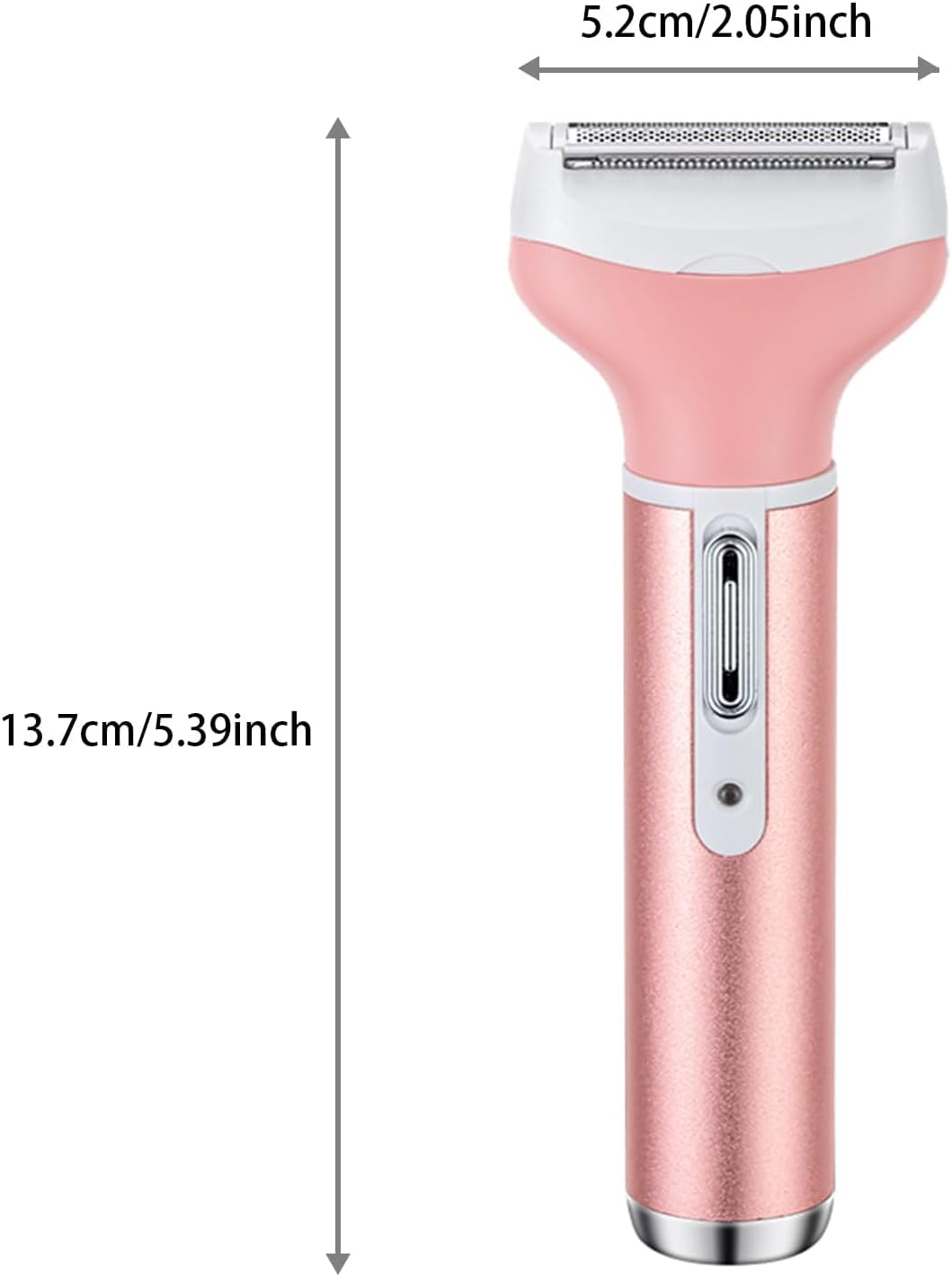 4-in-1 Electric Razor for Women - Painless Facial Hair Removal, Bikini Trimmer, Eyebrow & Body Groomer - Rechargeable Hair Clippers Set for Underarms, Legs & Nose