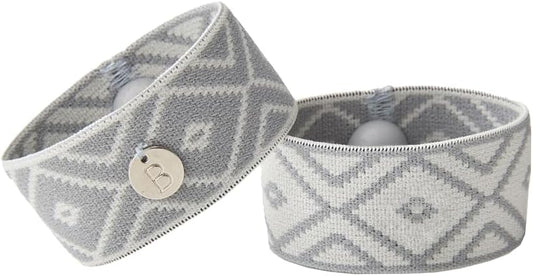 Blisslets Acupressure Relief Band - Cartagena Collection - Parentage (Smoke/Fog, Medium - 5 5/8" - 6 5/8")