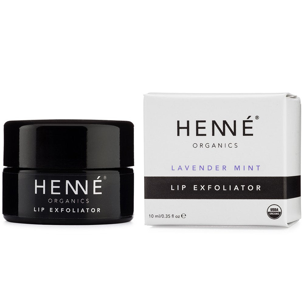 Henné Organics Lip Exfoliator - Natural and Organic Sugar Scrub - Lavender Mint