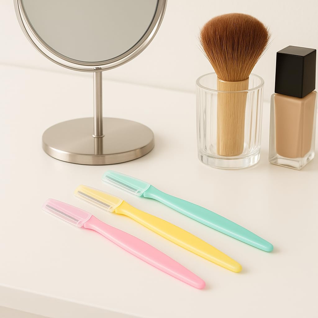 Dermaplane Razor for Women Face – Eyebrow Razor & Facial Hair Remover with Protective Cover – Reusable Dermaplane Facial Razor for Smooth, Flawless Skin