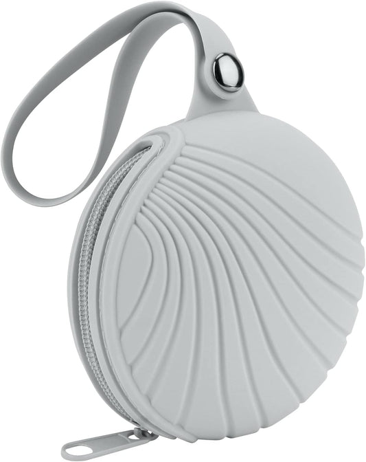 Desing Wish Menstrual Cups Case Storage Bag Travel Period Cup Carrying Pouch Washable Leak-proof Silicone Bag for Menstrual Cup, Tampons, Keys and Other Small Items (Grey)