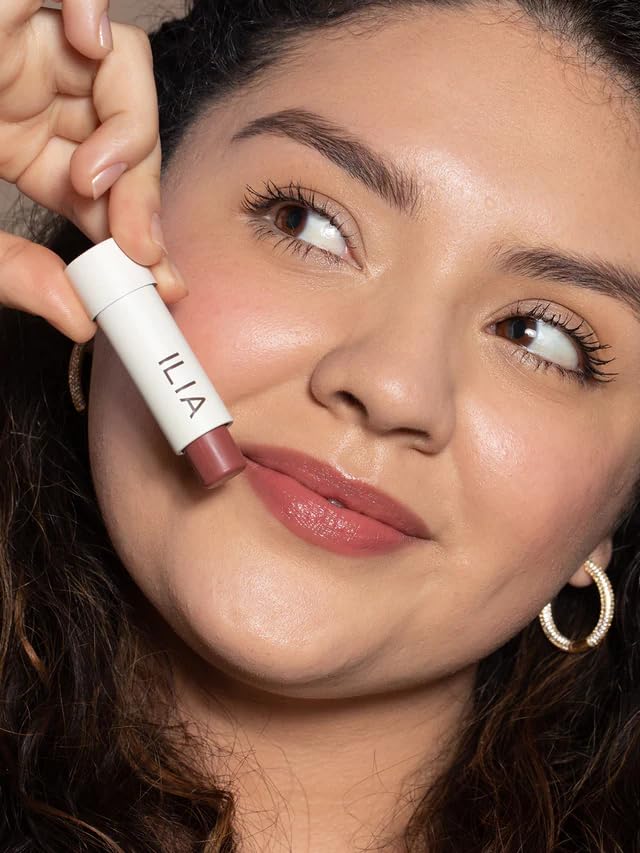 ILIA - Balmy Tint Hydrating Lip Balm | Buildable Lip Color + Soft Shine | Nourish + Moisturize with Shea Butter & Rosehip Seed Oil | Vegan, Clean, Cruelty-Free Makeup (Runaway, 0.15 oz | 4.4 g)