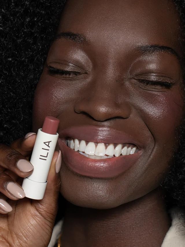 ILIA - Balmy Tint Hydrating Lip Balm | Buildable Lip Color + Soft Shine | Nourish + Moisturize with Shea Butter & Rosehip Seed Oil | Vegan, Clean, Cruelty-Free Makeup (Memoir, 0.15 oz | 4.4 g)