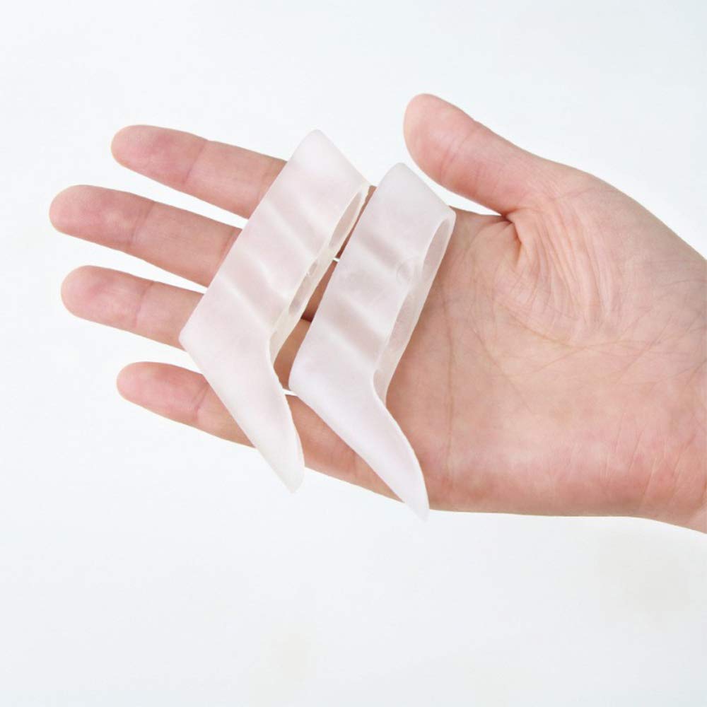 Toe Spacers, Pinky Toe Separators Straightener with 3 Loops for Curled Toes/Overlapping Toes/Foot Pain/Bunion Corrector and Bunion Relief for Men Women, 6 Pcs/ 3 Pairs