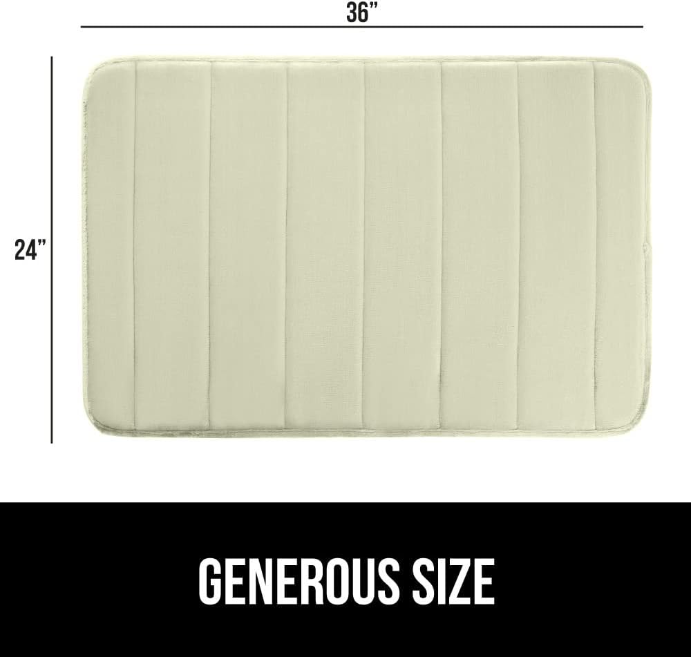 GORILLA GRIP Memory Foam Bath Mat, Soft Absorbent US Designed Bathroom Rug, Gripping Dots Machine Washable Bathmat, Cushioned Floor Mats, Shower Sink Rugs Room Décor Accessories, 36x24 Sage