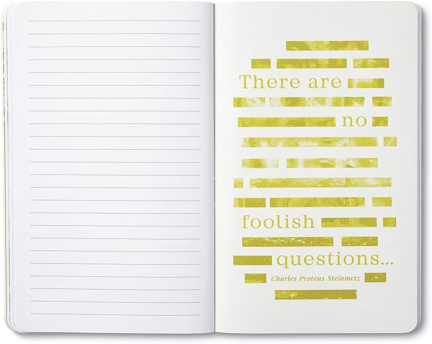 Compendium Softcover Journal - Live with Curiosity – A Write Now Journal with 128 Lined Pages, 5″W x 8″H
