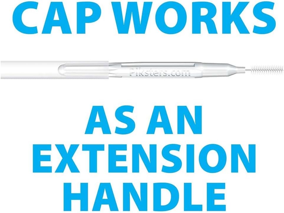 Piksters Interdental Brushes, 40 pk, Size 2, Interdental Tooth Brush for Small & Medium Gaps, Gum Soft Bristles for Plaque Removal, Safe for Braces