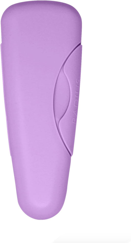 RADIUS Razor Travel Case, BPA-Free Recycled Plastic, Portable for Bathroom, School, Home, Camping - Lavender