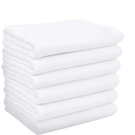 VORLAN Microfiber Facial Cloths Fast Drying Washcloth Absorbent Face Wash Cloth Soft Makeup Remover Cloths 12inch x 12inch