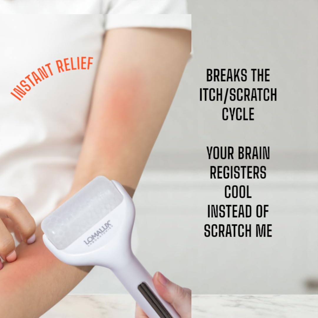 Loma Lux Cool IT! ICE Roller - Whole Body Cold Therapy Temporarily Relieves Skin Itch, Skin Irritation, Eczema, Skin Rashes, Minor Burns, Sunburn