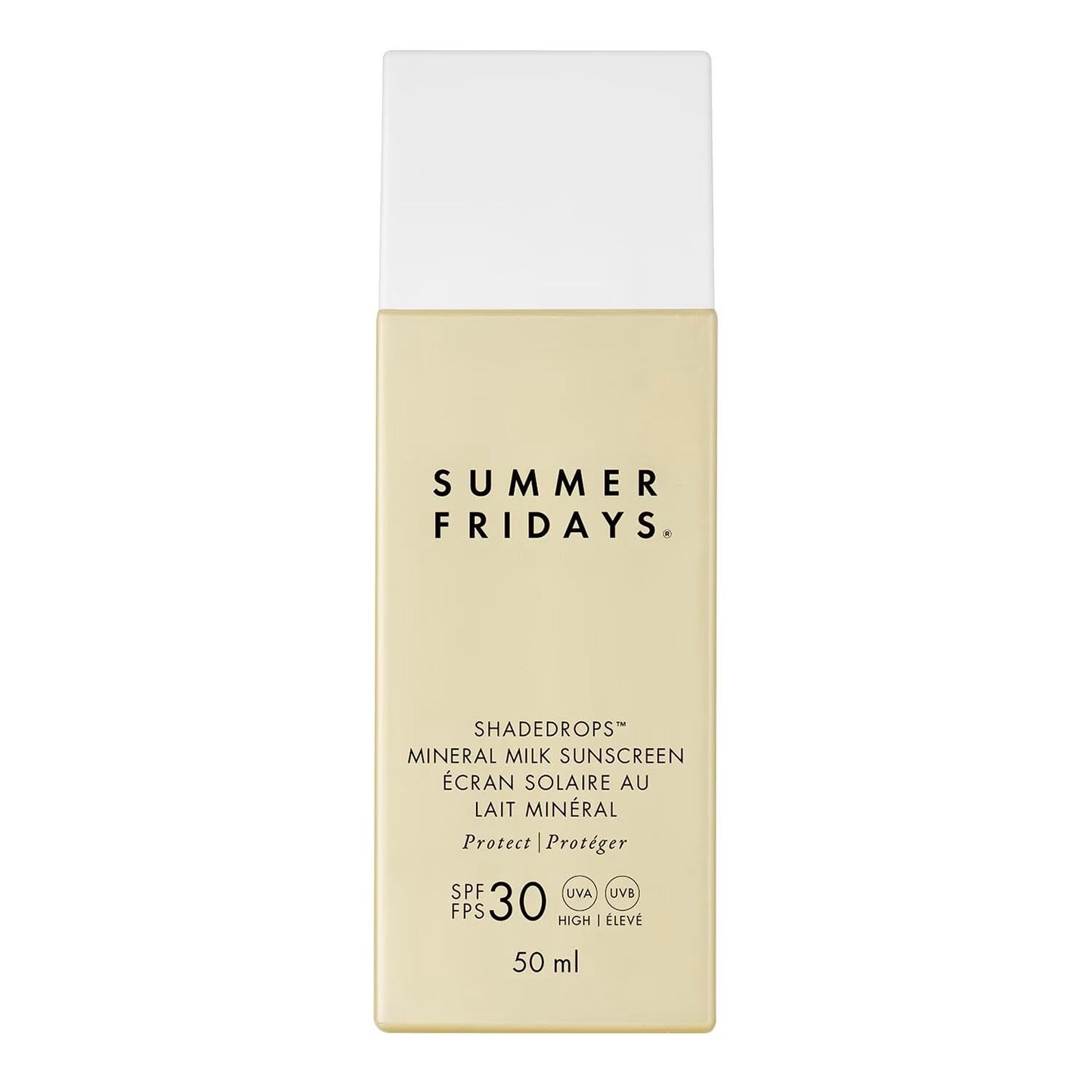Summer Fridays ShadeDrops Broad Spectrum SPF 30 Mineral Milk Face Sunscreen with Zinc Oxide - Lightweight, Moisturizing Formula with a Soft, Natural Finish (1.7 Fl Oz)