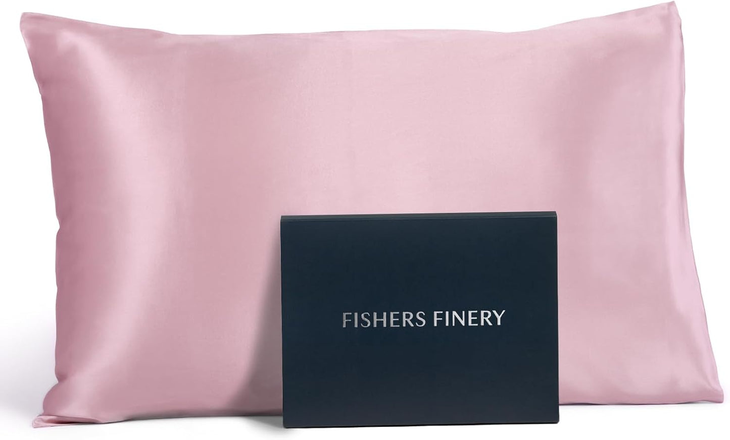 Fishers Finery 25mm Luxury 100% Pure Mulberry Silk Pillowcase (English Rose Standard (20" X 28"))