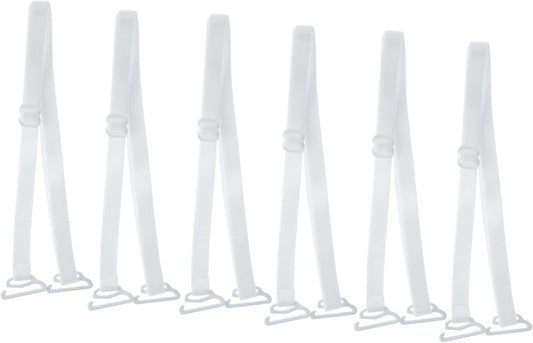 Magicmode 3 Pairs Bra Strap Replacement Elastic Adjustable Removable Multi Color