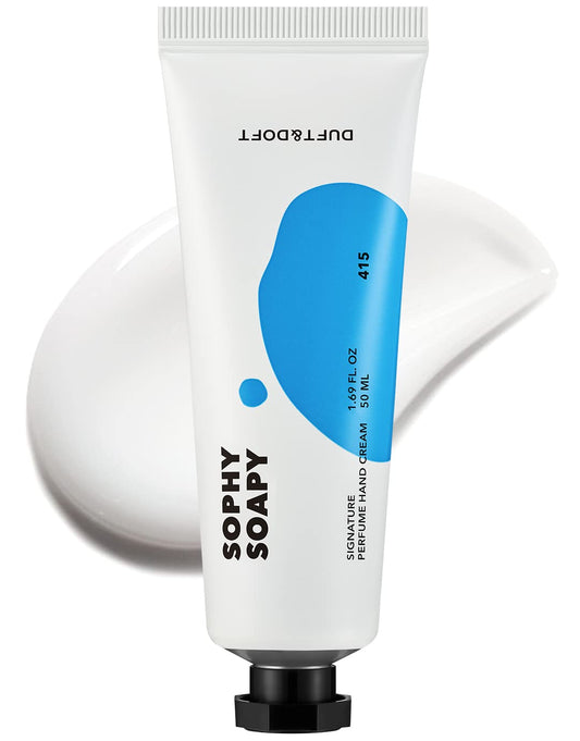 DUFT&DOFT Sophy Soapy Signature Perufume Nourishing Hand Cream, Non-greasy, Refreshing Hydration, Shea Butter, Vitamin E, Feel-Good Fragrance – 1.69 oz.
