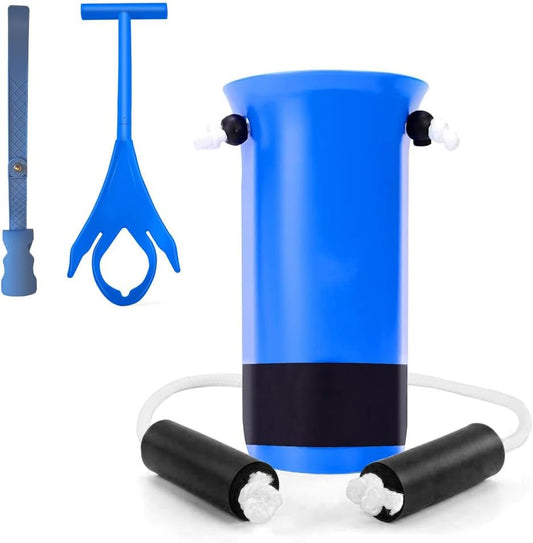 DILSIAI Sock Aid Device for Seniors Assistant Device no Bending Helper Easy on and Off Stocking - Without Bending, Slip Resistance (Azure Blue)