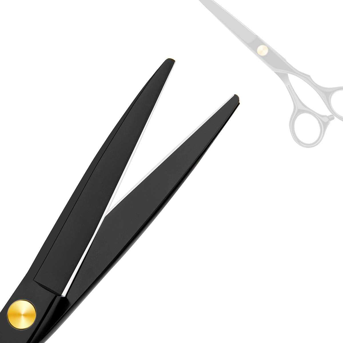 Professional Home Hair Cutting Kit Home Haircutting Scissors Barber Salon Home Thinning Shears Kit with Comb Case for Men Women Black