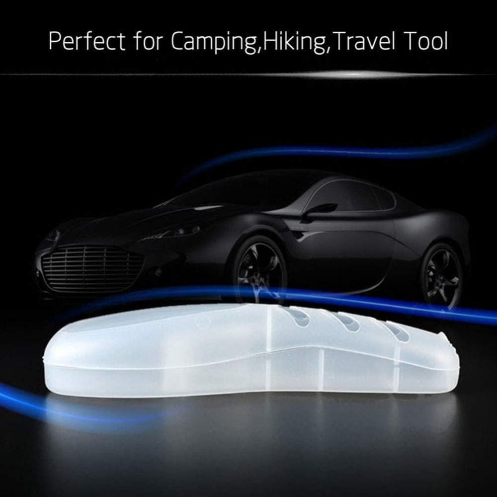 Portable Travel Razor Cover Case, Transparent Plastic Shaver Holder Protector Organizer, for Men's Manual Razors and Electric Shaver Accessories Razor Travel Case