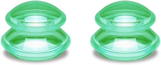 Silicone Cupping kit for Massage Therapy, Professionally Massage Cup for Body Sculpt Cup (Green, S*2 Cups)