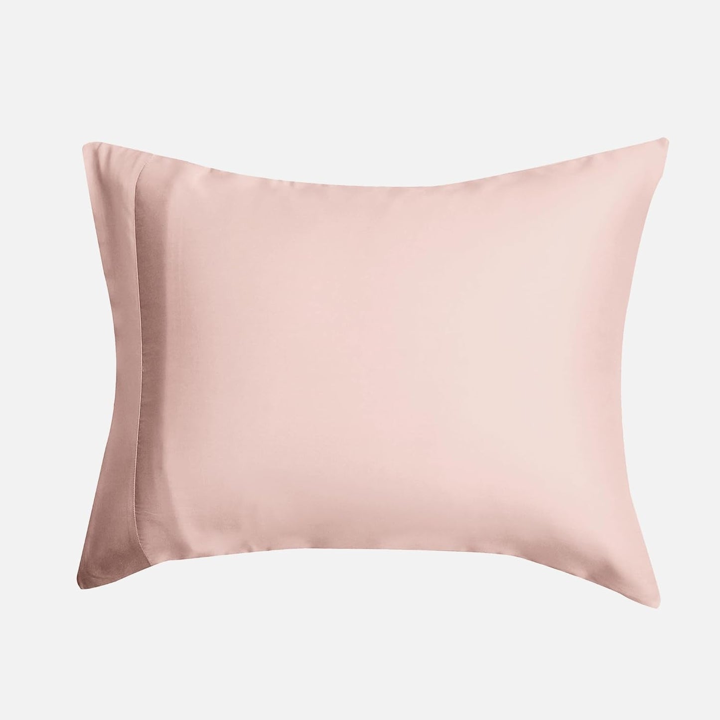 DOZ Pillowcase Set, 100% Viscose derived from Bamboo, Organically Grown, Buttery Soft, Silky, Breathable, Cooling, Oeko-TEX, High GSM, 2-Pack, Envelope Closure (Queen, Blush)