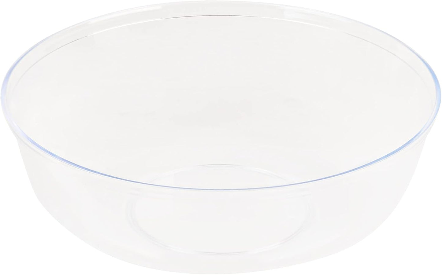 [30 Pack 16 OZ Bowls] Edge Collection Clear Plastic Party Bowls Premium heavyweight Elegant Disposable Tableware Dishes