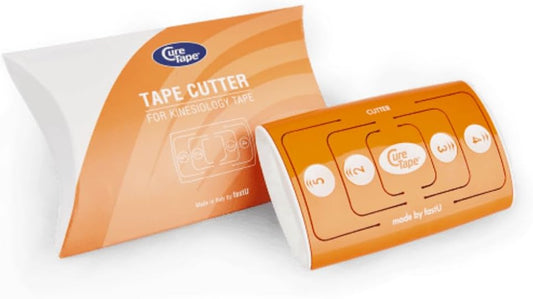 CureTape® Cutter: The Ultimate Kinesiology Tape Cutting Device | Effortless, Precise, and Convenient! | Pre-Cut Medical & Kinesiology Tape On Demand | Cut 2inch Tape to Desired Lengths & Strokes