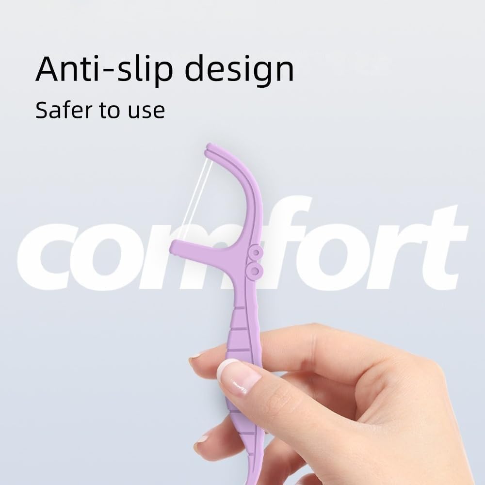 Reva Anti-Caries Twin-Line Dental Floss Picks - 200 Count (Pack of 1), Fresh Lime Flavour Toothpicks, Teeth Cleaning Sticks