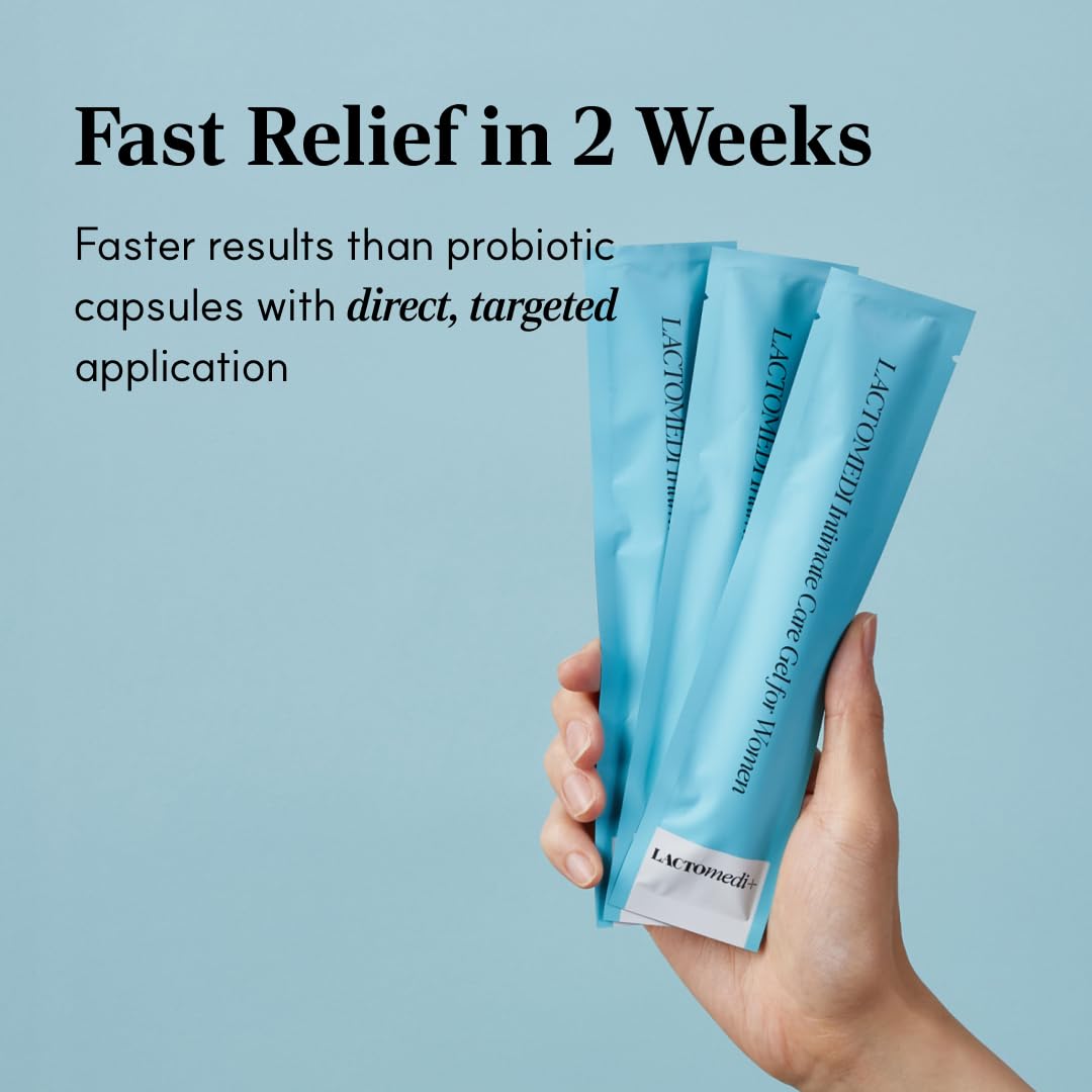 LACTOMEDI Intimate Care Gel | 5-Day Intensive Care Package | Vaginal Probiotics Applicator | Yeast Infection Care | BV Gel | pH Balance Gel | Itchiness and Unpleasant Odor | 1Box x 5pcs