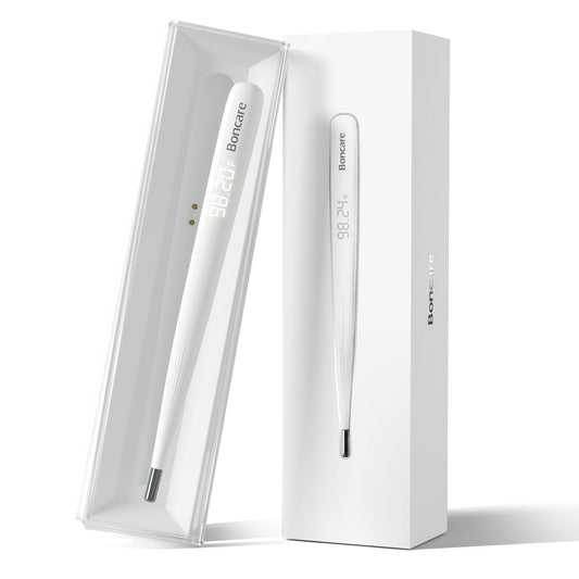 Boncare Rechargeable Digital Basal Thermometer for Ovulation & Body Temperature - Underarm Use Only for Fast Accurate Reading for Adults, Kids & Baby