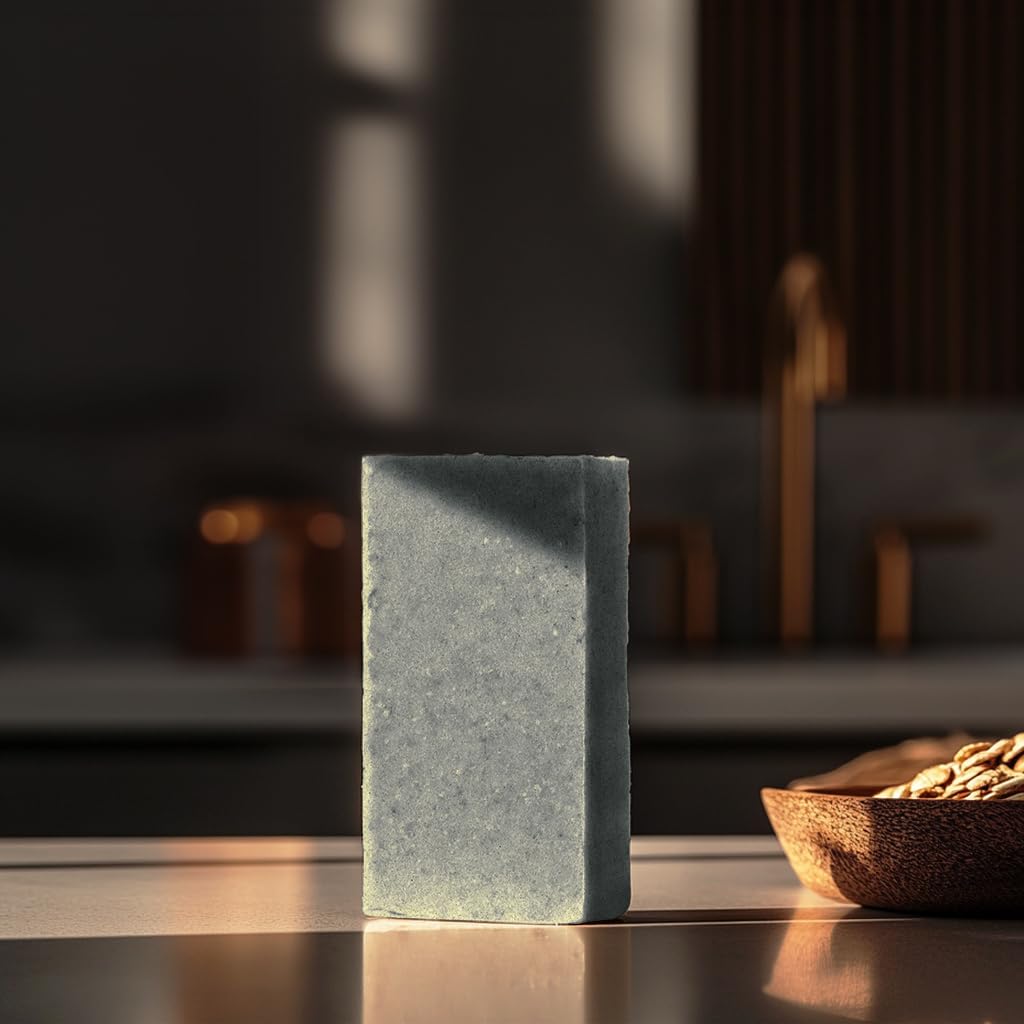 Crate 61 Organics, Handmade in Canada, Plant Based Cold Process Natural Bar Soap For Face & Body, w/Premium Essential Oils, For Men & Women 3 Pack (Oatmeal Shea (Unscented))