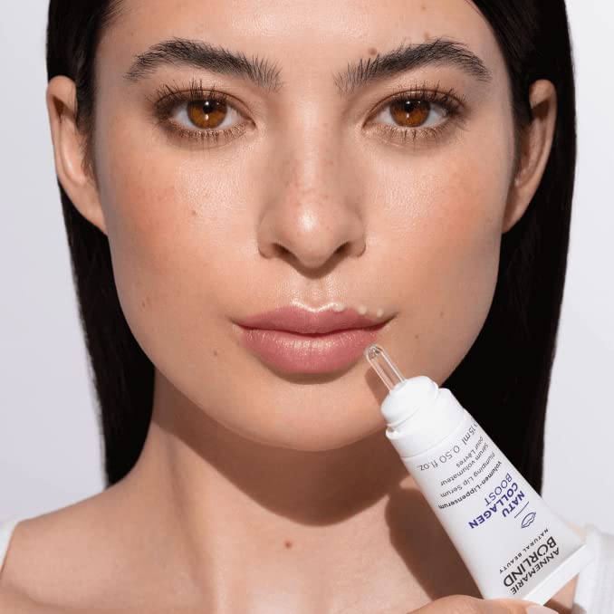 ANNEMARIE BÖRLIND - NATU COLLAGEN BOOST Plumping Lip Serum - redefining, plumping, rejuvenating lip care, with botanical collagen and plant-based protein, lip plumper, vegan, 0.50 Fl. Oz.