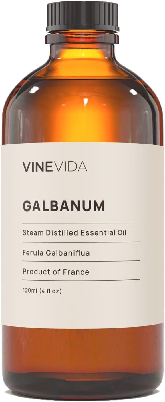 VINEVIDA Galbanum Essential Oil 16 oz - Undiluted, DIY Candle Scents, Bulk for Soap Making & Skin Safe