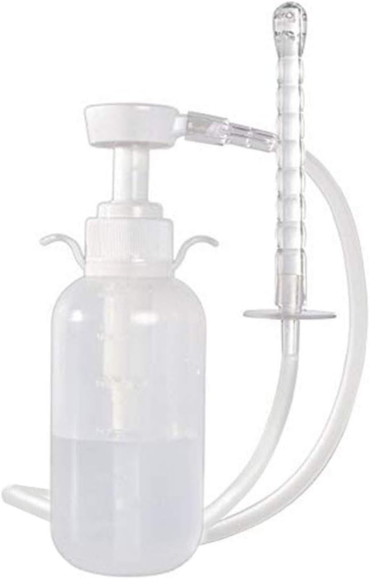 Vaginal Cleansing System-Reusable Vagina Douche Cleaner for Women-Anal Douche Vagina Cleaning Kit Manual Pressure Enemas Non-Toxic 300ml Capacity
